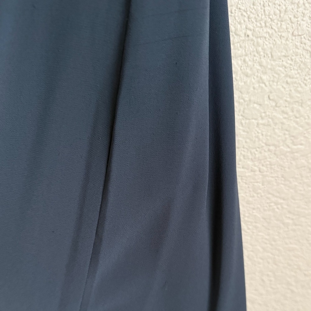 Show Me Your MuMu Lauren Tie Back Maxi Dress S Slate Blue - Picture 6 of 11